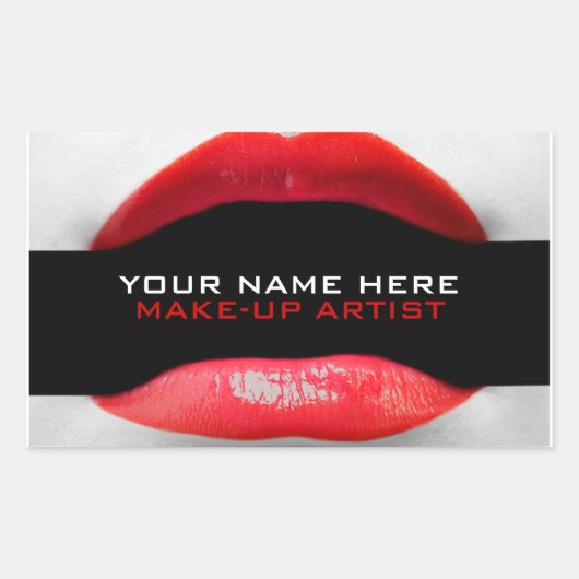 Kosmetologen-Labels bilden die Geschäftsausstattun Rechteckiger Aufkleber (Vorderseite)