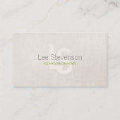 Kosmetologie Alle natürlichen Schönheit Einfache L Visitenkarte (Vorderseite)