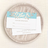 Kosmetologie Blätter Salon Ernennung Erinnerung Terminkarte