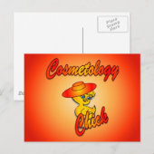 Kosmetologie Chick #5 Postkarte (Vorne/Hinten)