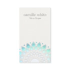 Kosmetologie Eleganter Circle Light Blue Off-White