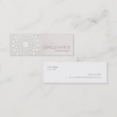 Kosmetologie Weißer Kreislauf Elfenbeingewebe Eleg Mini Visitenkarte (Vorne/Hinten)