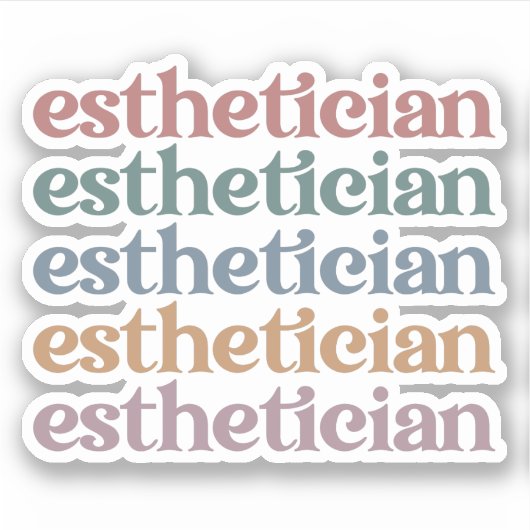 Kosmetologin Beautician Makeup artistin Aufkleber (Vorderseite)
