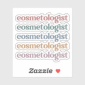 Kosmetologin Esthetician Beautician Hautpflege Aufkleber (Blatt)