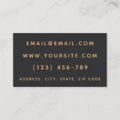 Kosmetologin Esthetician Modern Chic Feminine Visitenkarte (Rückseite)