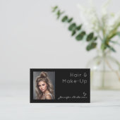 Kosmetologin-Make-up-Frauen-Foto Visitenkarte (Stehend Vorderseite)