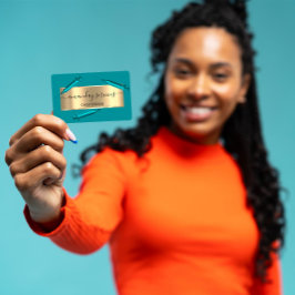 Kosmetologin Spritze Botox B12 QRCode Blue Ocean Visitenkarte