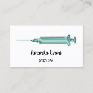 Kosmetologin Spritze Botox Injektion Aqua Aquamari Terminkarte