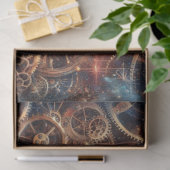 Kosmic Fantasy Steampunk Cat Decoupage Seidenpapier (Geschenk)