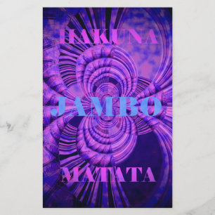 Kosmic Hakuna Art Print Briefpapier
