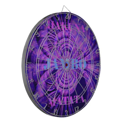 Kosmic Hakuna Art Print Dartscheibe (Vorderseite Links)