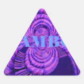 Kosmic Hakuna Art Print Dreieckiger Aufkleber (Vorderseite)