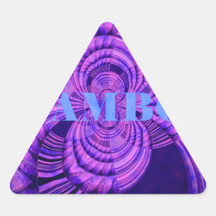 Kosmic Hakuna Art Print Dreieckiger Aufkleber