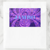 Kosmic Hakuna Art Print Rechteckiger Aufkleber (Tasche)