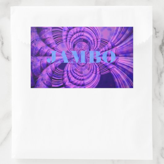 Kosmic Hakuna Art Print Rechteckiger Aufkleber (Tasche)