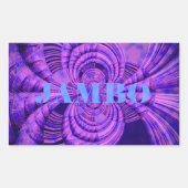 Kosmic Hakuna Art Print Rechteckiger Aufkleber (Vorderseite)