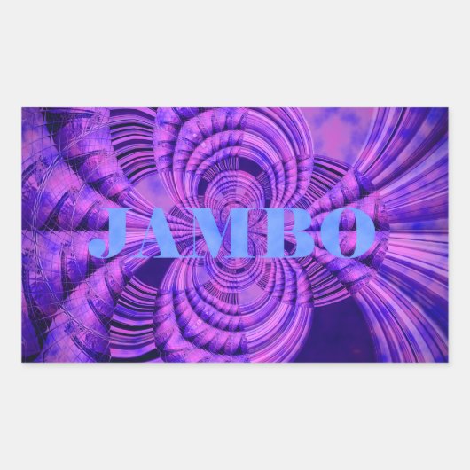 Kosmic Hakuna Art Print Rechteckiger Aufkleber (Vorderseite)