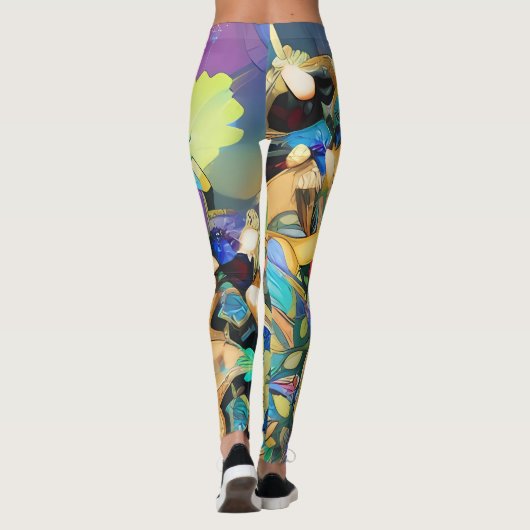 Kosmic Kaleidoskop Leggings (Rückseite)