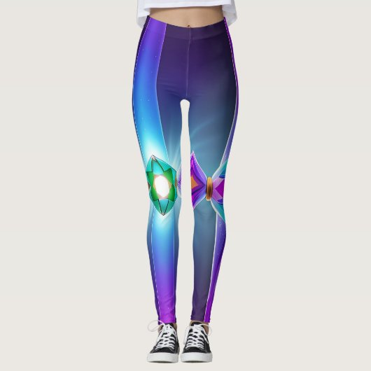 Kosmic Kaleidoskop Leggings (Vorderseite)