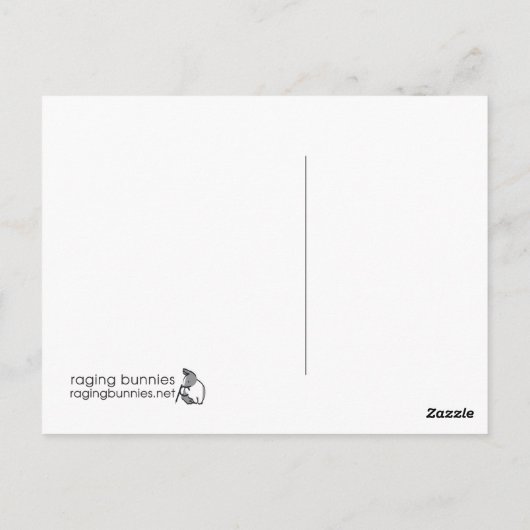 KOSMIC RABBBIT POSTKARTE (Rückseite)