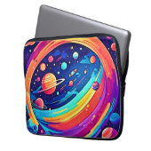 Kosmic Rainbow Vortex Laptopschutzhülle (Vorderseite Links)