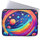 Kosmic Rainbow Vortex Laptopschutzhülle (Vorderseite)