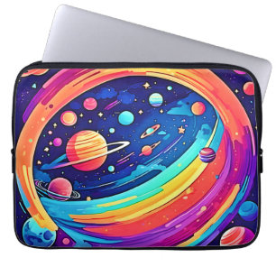 Kosmic Rainbow Vortex Laptopschutzhülle