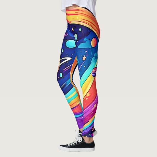 Kosmic Rainbow Vortex Leggings (Links)