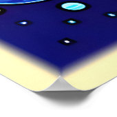 Kosmic Rainbow Vortex Poster (Ecke)