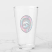 Kosmic Sloth Galaxy Art Glas (Rückseite)