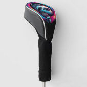 Kosmic Sloth Galaxy Art Golf Headcover (angewinkelt)