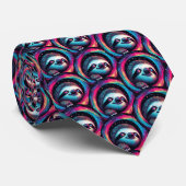 Kosmic Sloth Galaxy Art Krawatte (Gerollt)