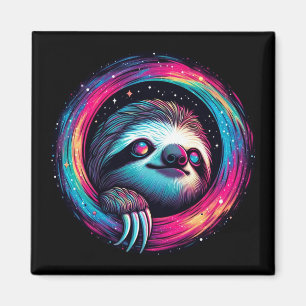 Kosmic Sloth Galaxy Art Magnet