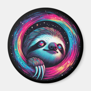 Kosmic Sloth Galaxy Art Magnet