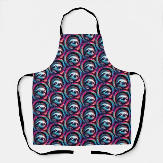Kosmic Sloth Galaxy Art Schürze (Vorderseite)