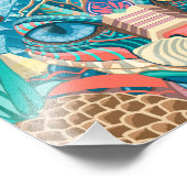 Kosmic Sphynx Cat Fotodruck (Ecke)