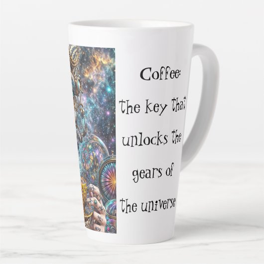 "Kosmic Steampunk Milchtasse (Rechte Ecke)