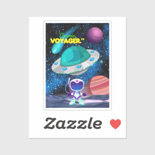 KOSMIC VOYAGER AUFKLEBER (Blatt)