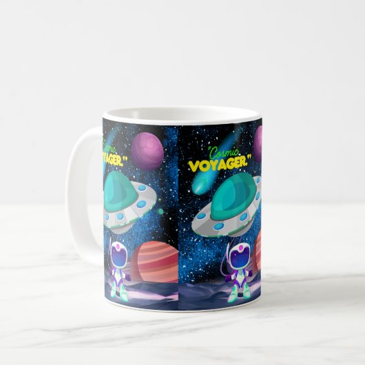 KOSMIC VOYAGER KAFFEETASSE (Vorderseite Links)