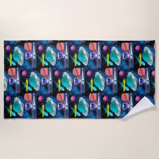 KOSMIC VOYAGER STRANDTUCH (Vorderseite)