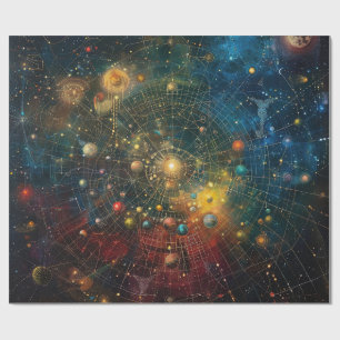 Kosmisch Astrologisches Geschenkpapier