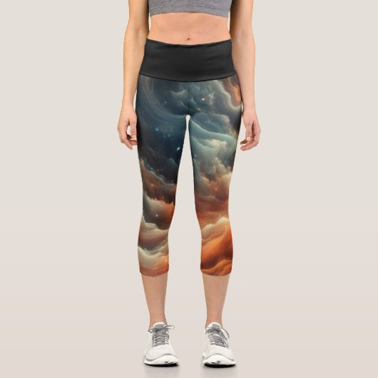 kosmisch capri leggings (Vorderseite)
