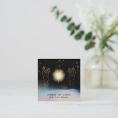 *~* Kosmisch. Heilung der Hände Universum Sterne Quadratische Visitenkarte (Stehend Vorderseite)