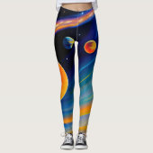 kosmisch Inspiriert Leggings (Vorderseite)