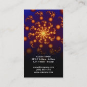 kosmisch | Lebhaftes Gold Visitenkarte (Rückseite)