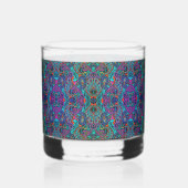Kosmisch Pfau Paisley-Muster Whiskyglas (Links)