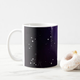 Kosmisch tief violetter Weltraumgalaxie Kaffeetasse