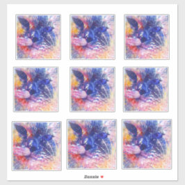 Kosmische Abstrakte Katze Dreamscape Sticker