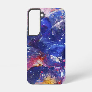 Kosmische abstrakte Katzenträume  Samsung Galaxy Hülle