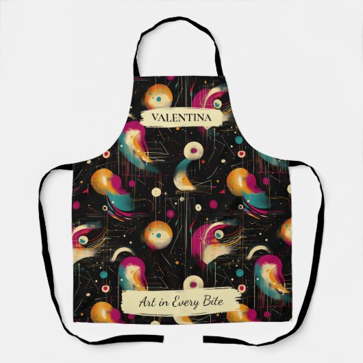 Kosmische Abstrakte Splash-Schürze mit Individuell Schürze (Vorderseite)